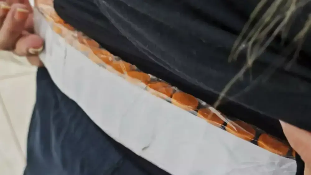 Idosa é flagrada com 151 remédios para emagrecer presos ao corpo