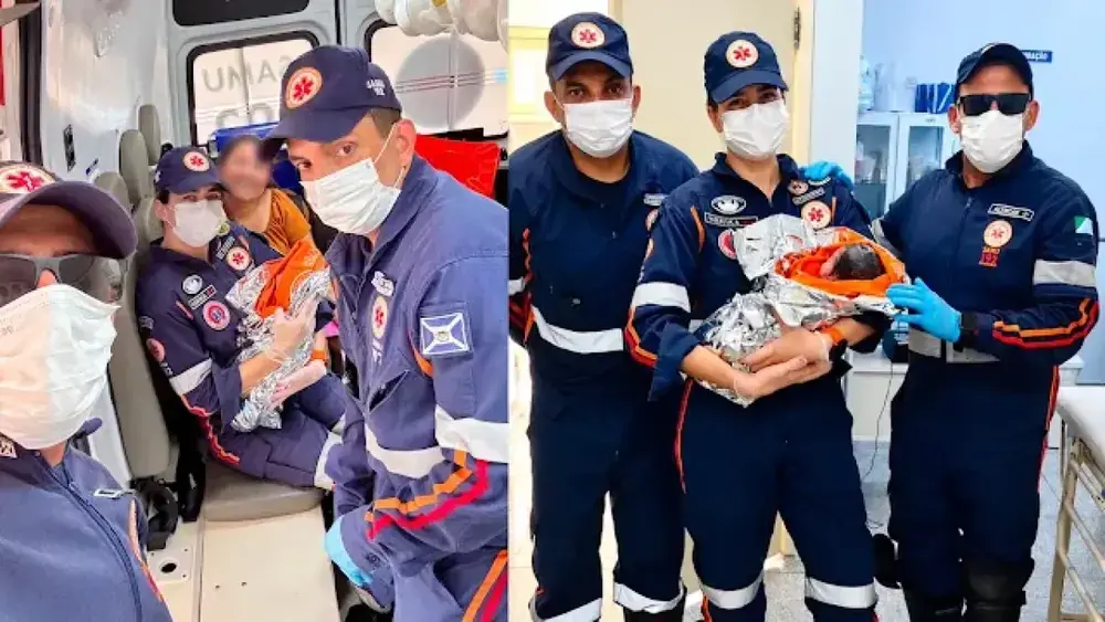 Parto na BR-262: bebê nasce em ambulância