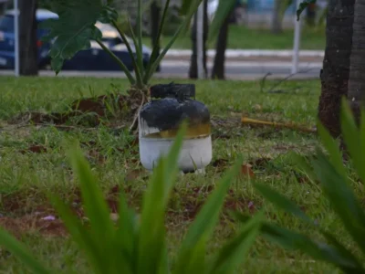 Botijão pega fogo em barraca e assusta antes do Arraial